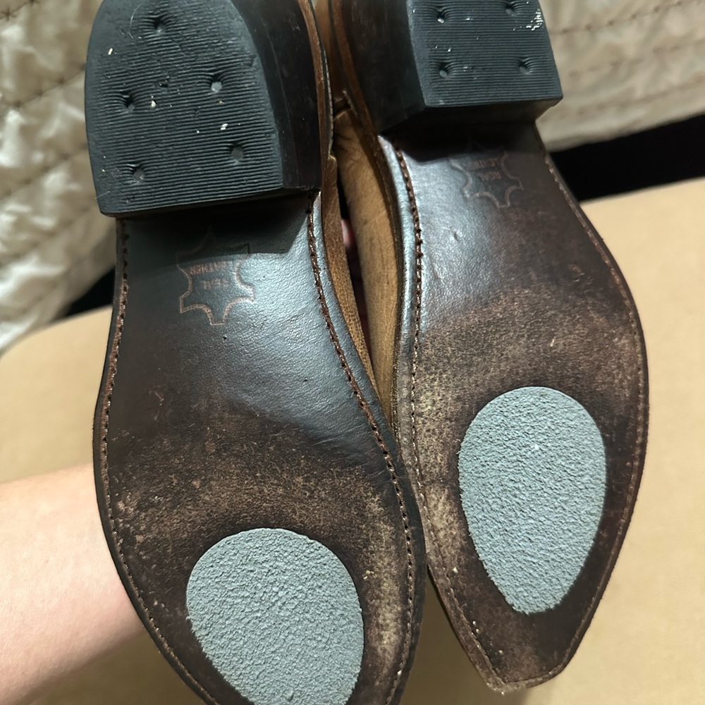 Brown Leather Cowboy Boots - Picture 6 of 6